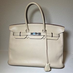 Hermes Birkin 35 Craie SHW